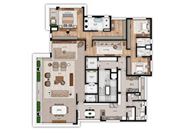 Planta 335m²